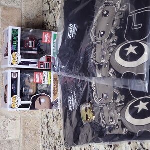 Funko Pop Marvel Bobbleheads with Shirts